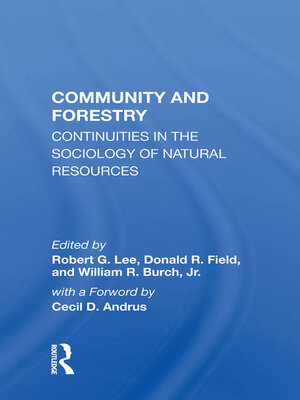 cover image of Community and Forestry